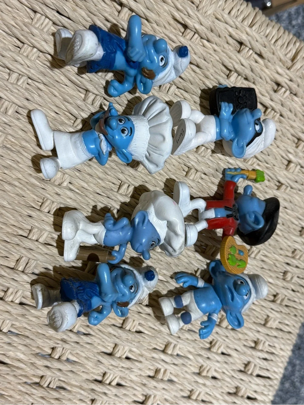 Vintage Smurfs Figure Lot – 7 Collectible Peyo & McDonald’s Smurfs